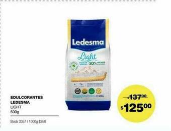 Atomo Conviene Edulcorantes Ledesma Light oferta