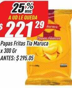 Supermercados Comodin Papas Fritas Tia Maruca oferta
