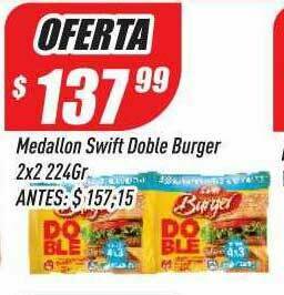 Supermercados Comodin Medallon Swift Doble Burger oferta