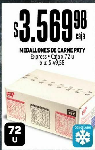 Makro Medallones de carne paty oferta