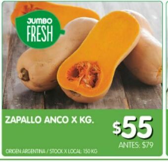 Jumbo Zapallo anco kg oferta