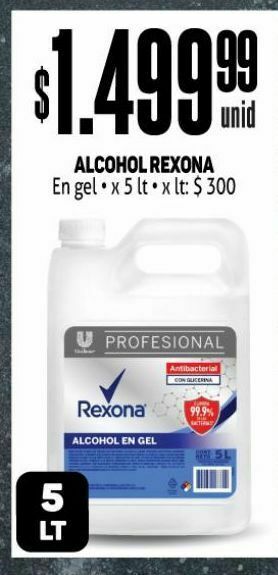 Makro Alcohol rexona oferta