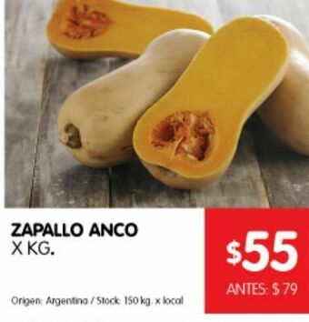Disco Zapallo anco x kg oferta