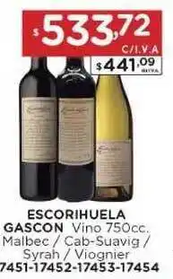 Hipermay Escorihuela Gascon Vino Malbec / Cab-suavig / Syrah / Viognier 750cc oferta