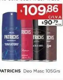 Hipermay Patrichs Deo Masc 105grs oferta