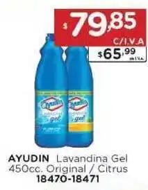 Hipermay Ayudín Lavandina Gel Original / Citrus 450cc oferta