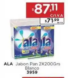 Hipermay Ala Jabon Pan Blanco 2x200grs oferta