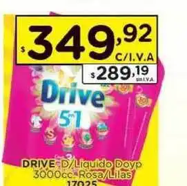 Hipermay Drive D/Liquido Rosa/Lilas Doy pack 3000cc oferta