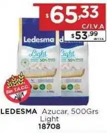 Hipermay Ledesma Azucar Light 500grs oferta