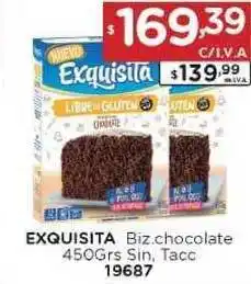 Hipermay Exquisita Biz.Chocolate Sin Tacc 450grs oferta