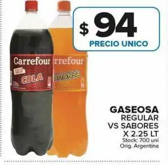 Carrefour Gaseosa carrefour 2.25lt oferta