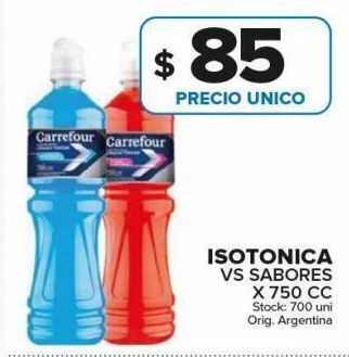 Carrefour Bebida isotónica carrefour 750cc oferta