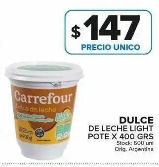 Carrefour Dulce de leche carrefour 400g oferta