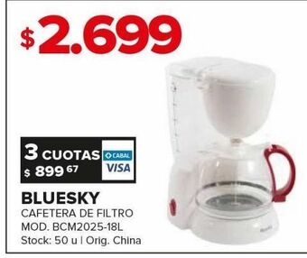 Carrefour Cafetera bluesky oferta