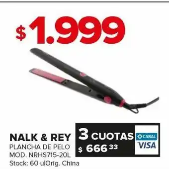 Carrefour Plancha de pelo nalk & rey oferta