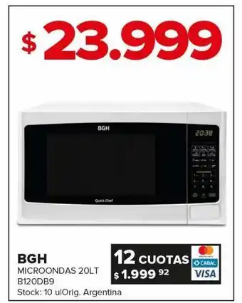 Carrefour Microondas bgh oferta