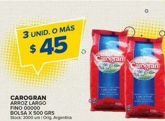 Carrefour Maxi Arroz largo fino carogran 500g oferta