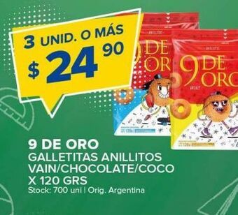Carrefour Maxi Galletas 9 de oro 120g oferta