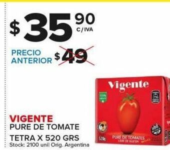 Carrefour Maxi Puré de tomate vigente 520g oferta