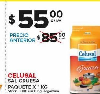 Carrefour Maxi Sal gruesa celusal 1 kg oferta