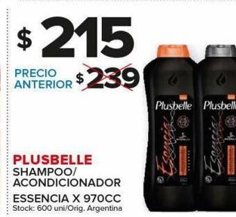 Carrefour Maxi Shampoo/acondicionador plusbelle 970cc oferta
