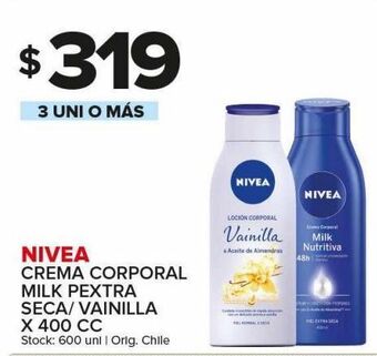 Carrefour Maxi Crema corporal nivea 400cc oferta