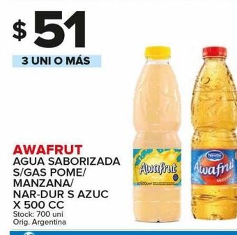 Carrefour Maxi Agua saborizada awafrut 500cc oferta