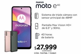 Coppel Moto e40 oferta