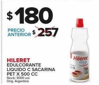Carrefour Maxi Hileret Edulcorante Liquido C Sacarina oferta
