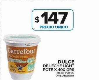 Carrefour Maxi Dulce De Leche Light oferta