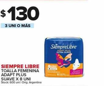 Carrefour Maxi Siempre Libre Toalla Femenina Adapt Plus Suave oferta