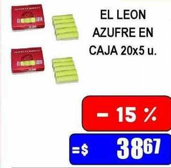 Dulcenter El Leon Azufre En Caja oferta