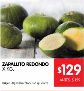 Disco Zapallito Redondo oferta
