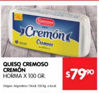 Disco Queso Cremoso oferta