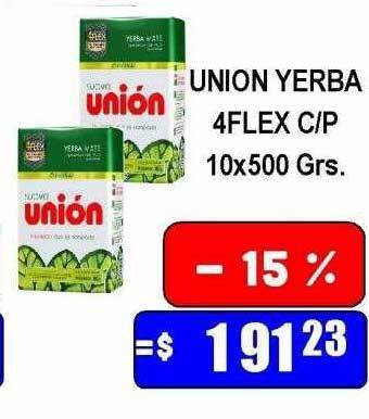 Dulcenter Union Yerba 4flex C P oferta