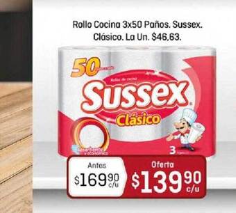 El Nene Rollo Cocina 3x50 Paños Sussex Clásico oferta