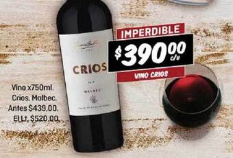 El Nene Vino Crios Malbec oferta