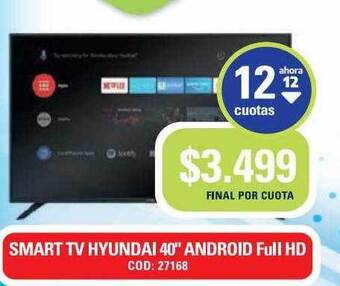Maxiconsumo Smart Tv Hyundai 40 oferta