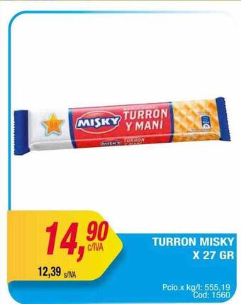 Maxiconsumo Turron Misky oferta