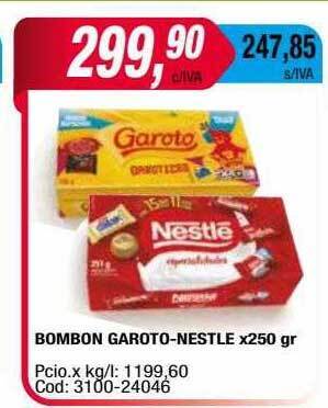 Maxiconsumo Bombon Garoto Nestle oferta