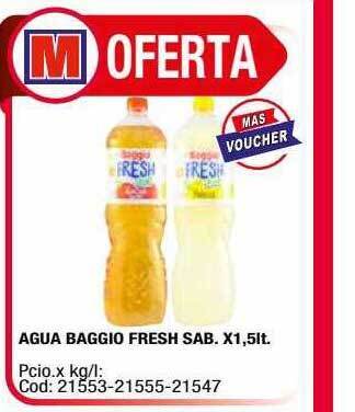 Maxiconsumo Agua Baggio Fresh oferta