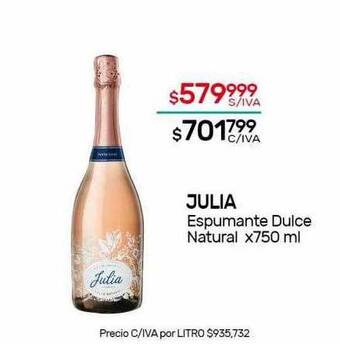 Nini Mayorista Julia Espumante Dulce Natural oferta