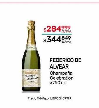 Nini Mayorista Federico De Alvear Champaña Celebration oferta