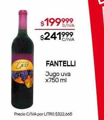 Nini Mayorista Fantelli Jugo Uva oferta