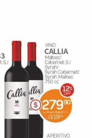 Alvear Vino Callia oferta