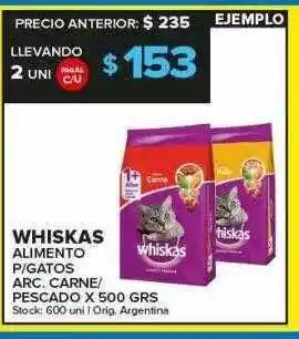 Carrefour Maxi Whiskas Alimento P Gatos Arc Carne Pescado oferta