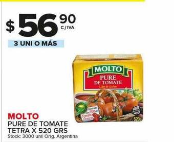 Carrefour Maxi Molto Pure De Tomate Tetra oferta