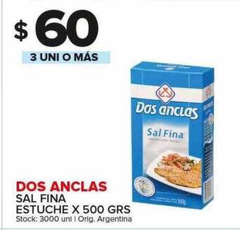 Carrefour Maxi Dos Anclas Sal Fina Estuche oferta