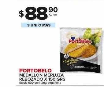 Carrefour Maxi Portobelo Medallon Merluza Rebozado oferta