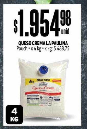 Makro Queso Crema La Paulina oferta